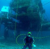 Подготовка членов экипажа комических кораблей в Aquarius Reef Base (2006 год)